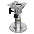 Onhi Aluminum Adjustable Height Locking Boat Seat Pedestal 13-Inch To 19-Inch,Silver Polished