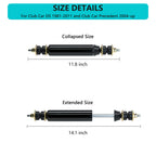 10L0L 2 Pack Golf Cart Rear Shock Absorbers For Club Car Ds Gas Electric Golf Cart 1988-Up, G&E 2004-Up Precedent 1013164 102588