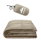 Zzlamb Camping Blanket For Adults, Compact Lightweight Soft Puffy Blanket Water-Repellent, Packable Warm Quilt Down Alternative