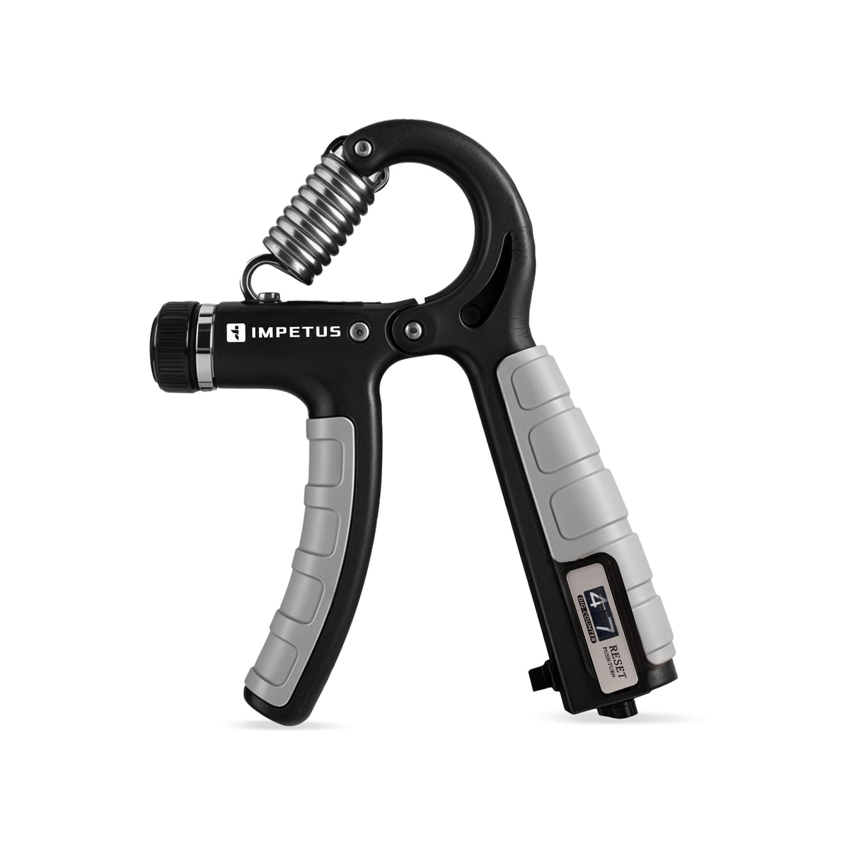 Impetus Adjustable Hand Grip Strengthener With InBuilt Counter (5Kg To 60Kg)  Hand Gripper For Forearm, Wrist & Finger Exercis