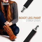Holdem Boot Straps Leg Pant Stirrups Elastic Adjustable/Straight 3/4'' Elastic-4'' Inch