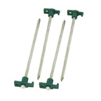Coleman 10 Inch Steel Tent Stakes, 4-Pack Of Steel Nail Tent Pegs