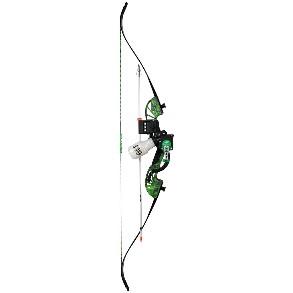 Ams Bowfishing Water Moc Recurve Bowfishing Kit - Right Hand - 45# Draw Weight