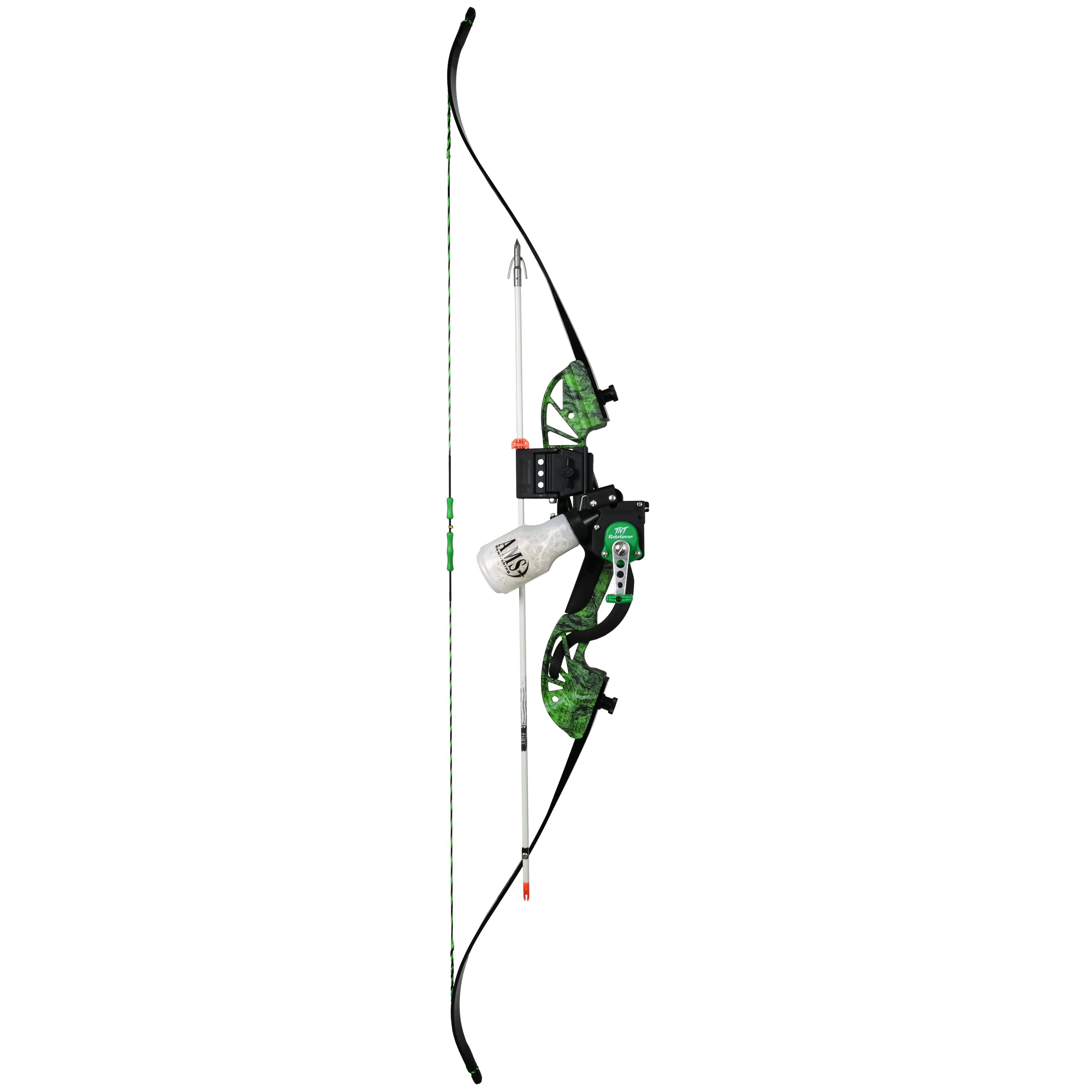 Ams Bowfishing Water Moc Recurve Bowfishing Kit - Right Hand - 45# Draw Weight