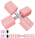 30LB dumbbells Set 6 In 1 Adjustable Hand Weights Sets for Women Men Free Weights Dumbbell Sets Adjust Dumbbell Weight Set for H