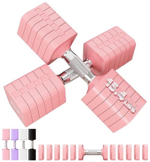 30LB dumbbells Set 6 In 1 Adjustable Hand Weights Sets for Women Men Free Weights Dumbbell Sets Adjust Dumbbell Weight Set for H