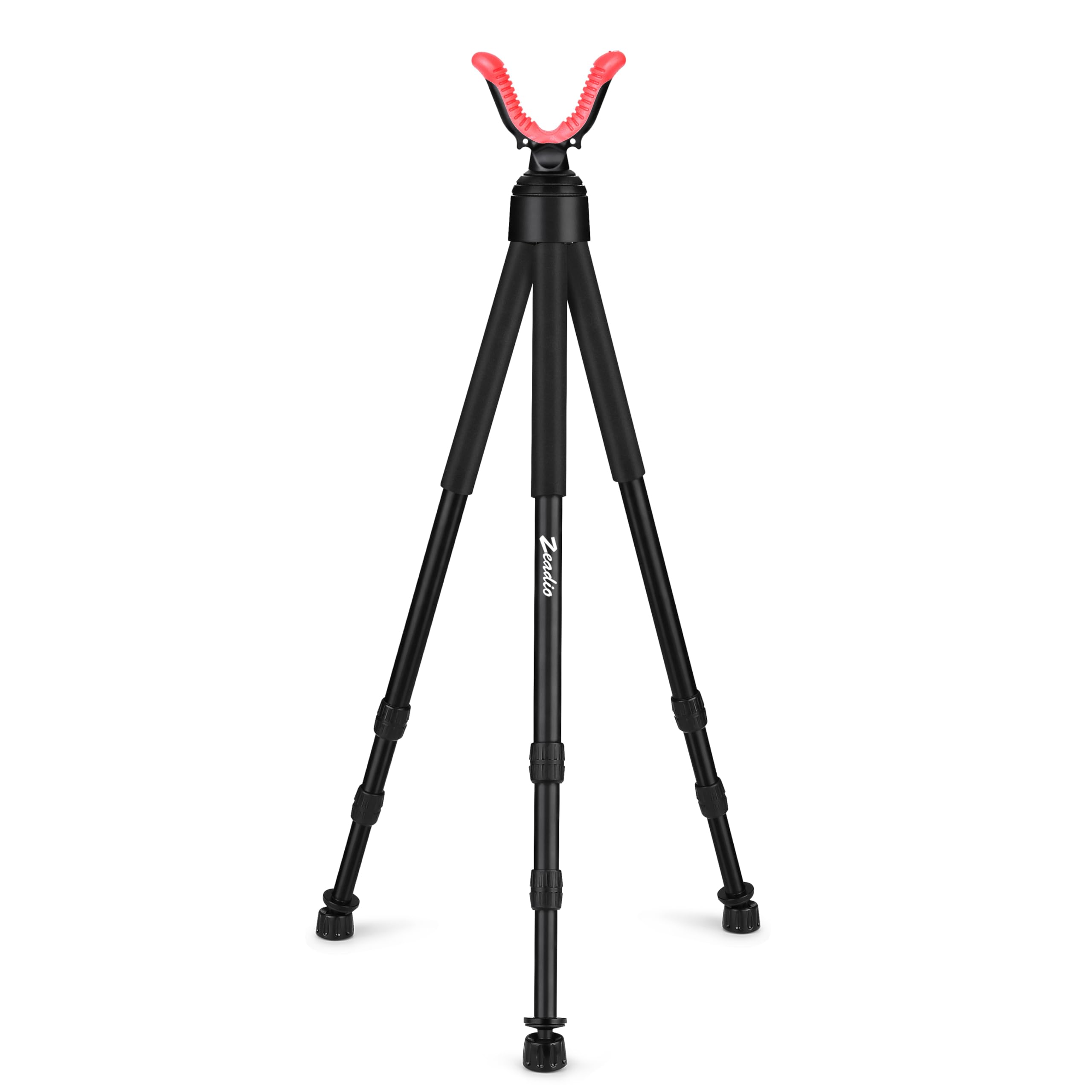 Zeadio Tripod Hunting Rest with High Density Foam Grip, Twist-Style Locking Leg, and Non-Marring V-Yoke Rest Head for Outdoor Ac