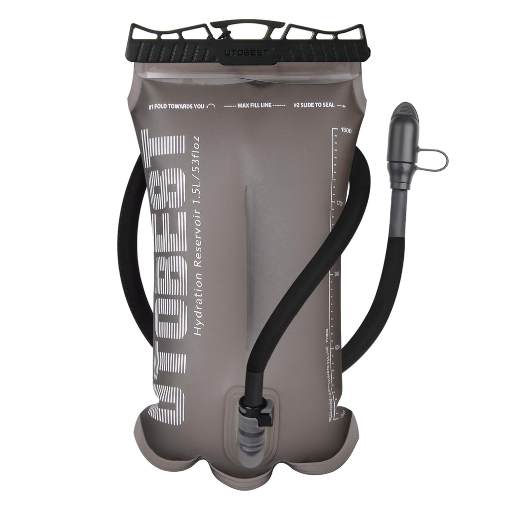 Utobest Hydration Bladder 1.5 L 2L 3L,Tpu Water Bladder,Water Bladder For Hiking Backpack,Bpa Free,Wide Opening,Leak-Proof,Water
