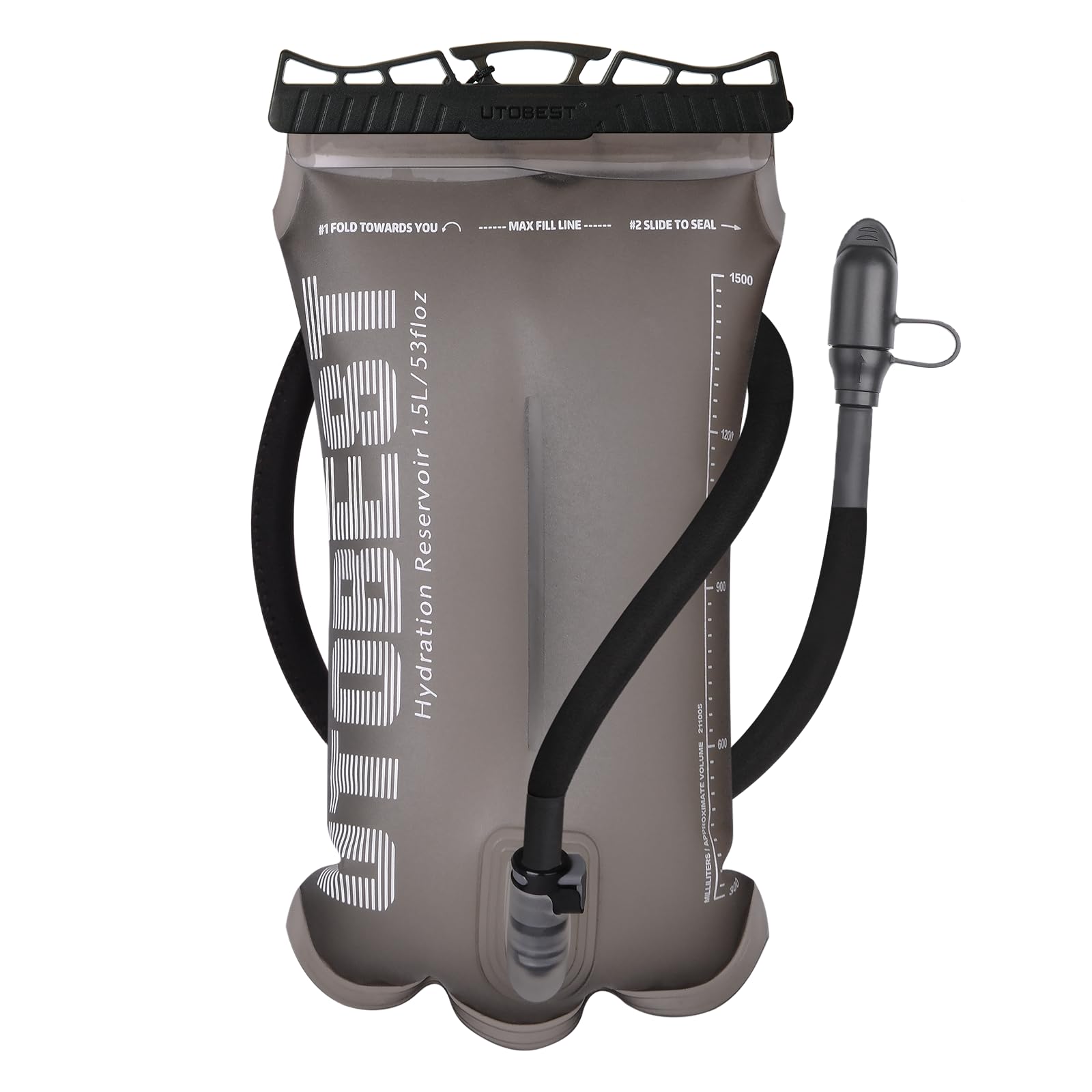 Utobest Hydration Bladder 1.5 L 2L 3L,Tpu Water Bladder,Water Bladder For Hiking Backpack,Bpa Free,Wide Opening,Leak-Proof,Water