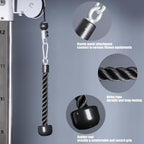 Syl Fitness Tricep Rope Pull Down Attachment, Single Grip Exercise Rope For Cable Machine Gym Pulley Workout