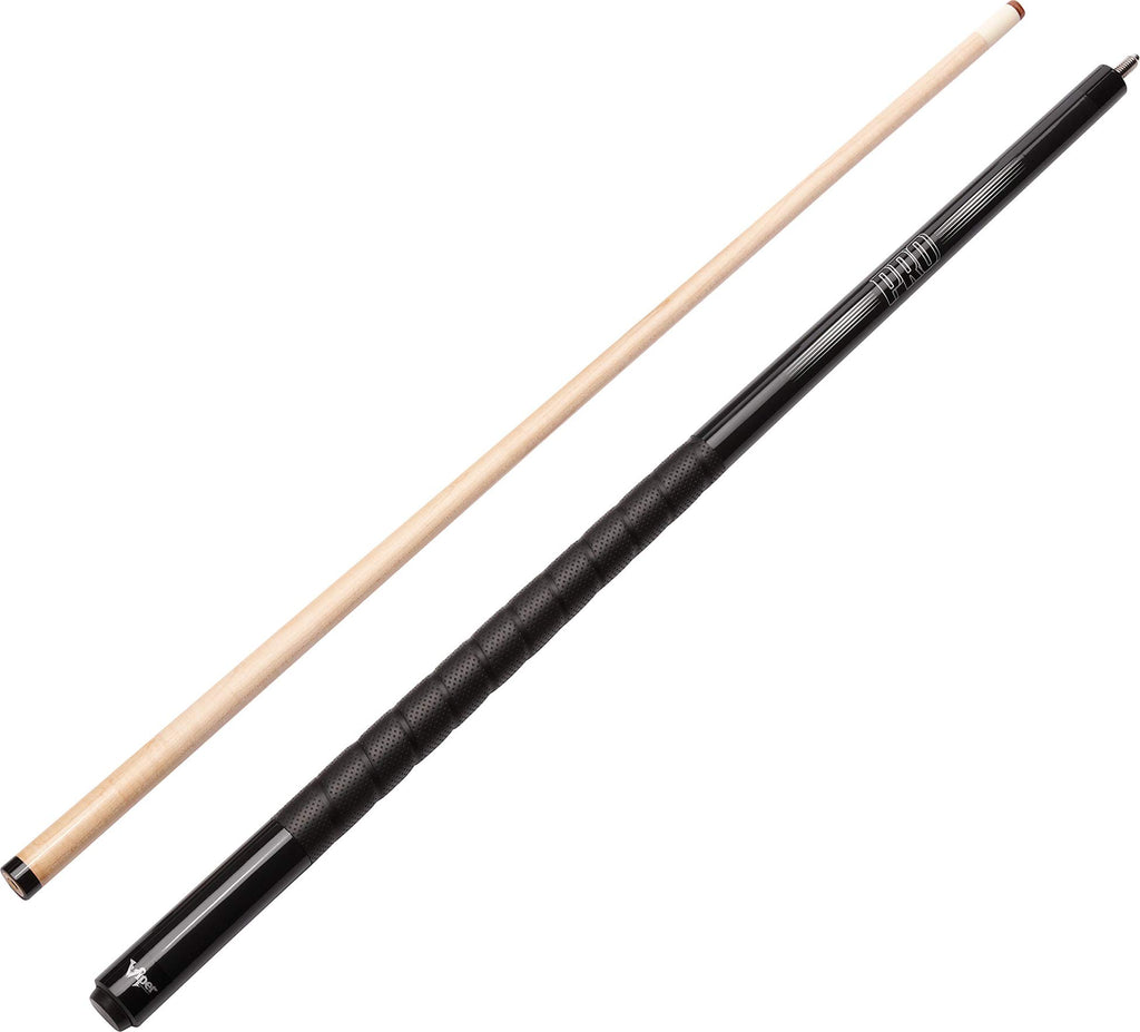 Viper By Gld Products Revolution Sure Grip Pro 58'' 2-Piece Billiard/Pool Cue, Metallic Black, 18 Ounce (50-0703-18)