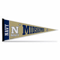 Rico Industries Ncaa Naval Academy Midshipmen Exclusive 12'' X 30'' Felt Wall D  Cor Pennant - Great For Home/Bed Room/Man Cave