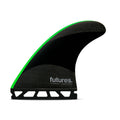 Futures Fins - Jj-2 Medium Techflex Thruster - Black/Neon Green