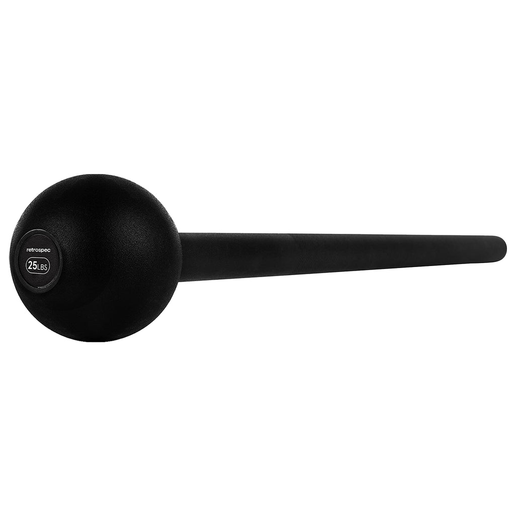 Retrospec Steel Mace Training Equipment - Weighted Fitness Macebell for Strength, Rehabilitation & Rotational Workouts - Durable