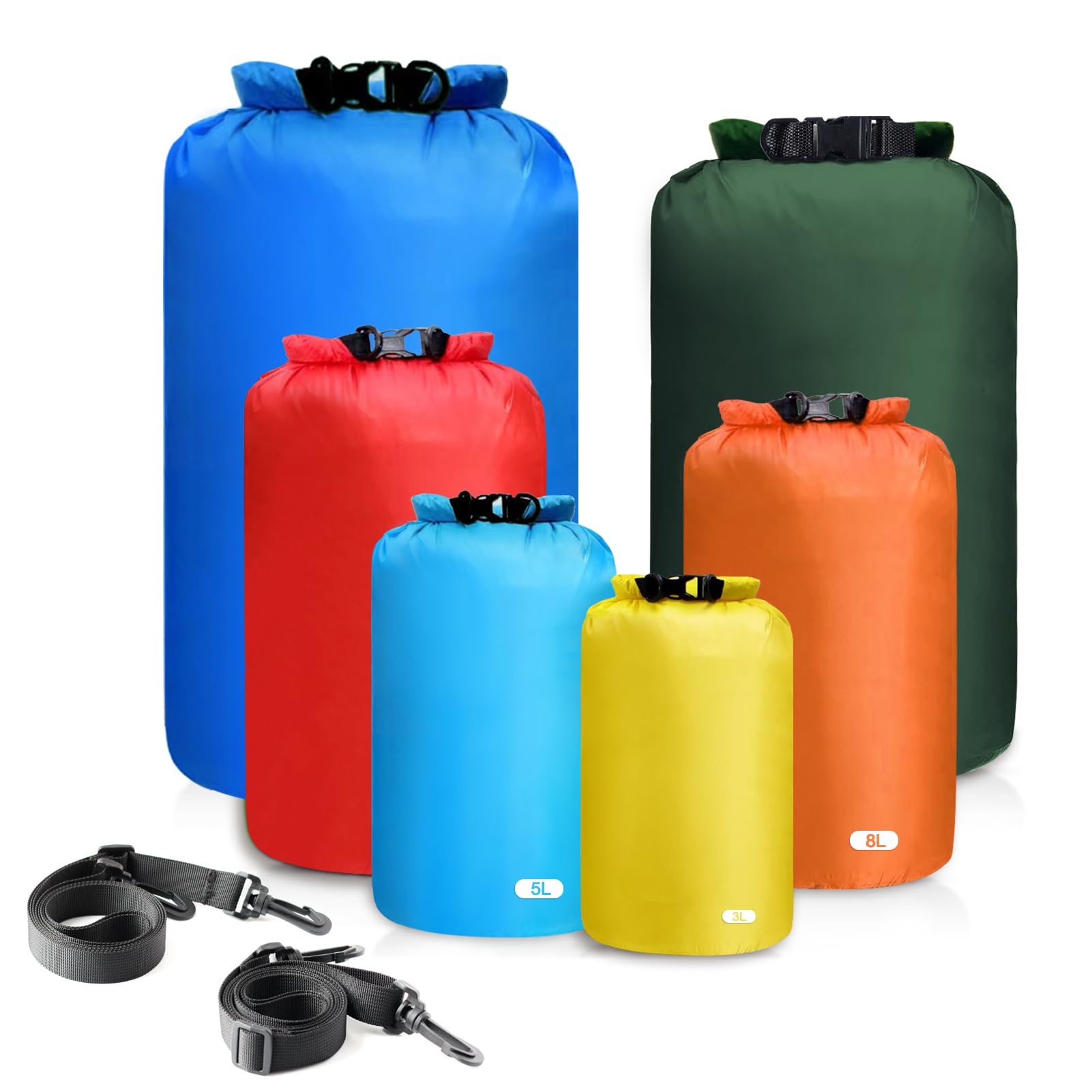ILZAR Dry Bag, Waterproof Dry Bags Waterproof for Kayaking, Rafting, Swimming, Waterproof Bags for Travel