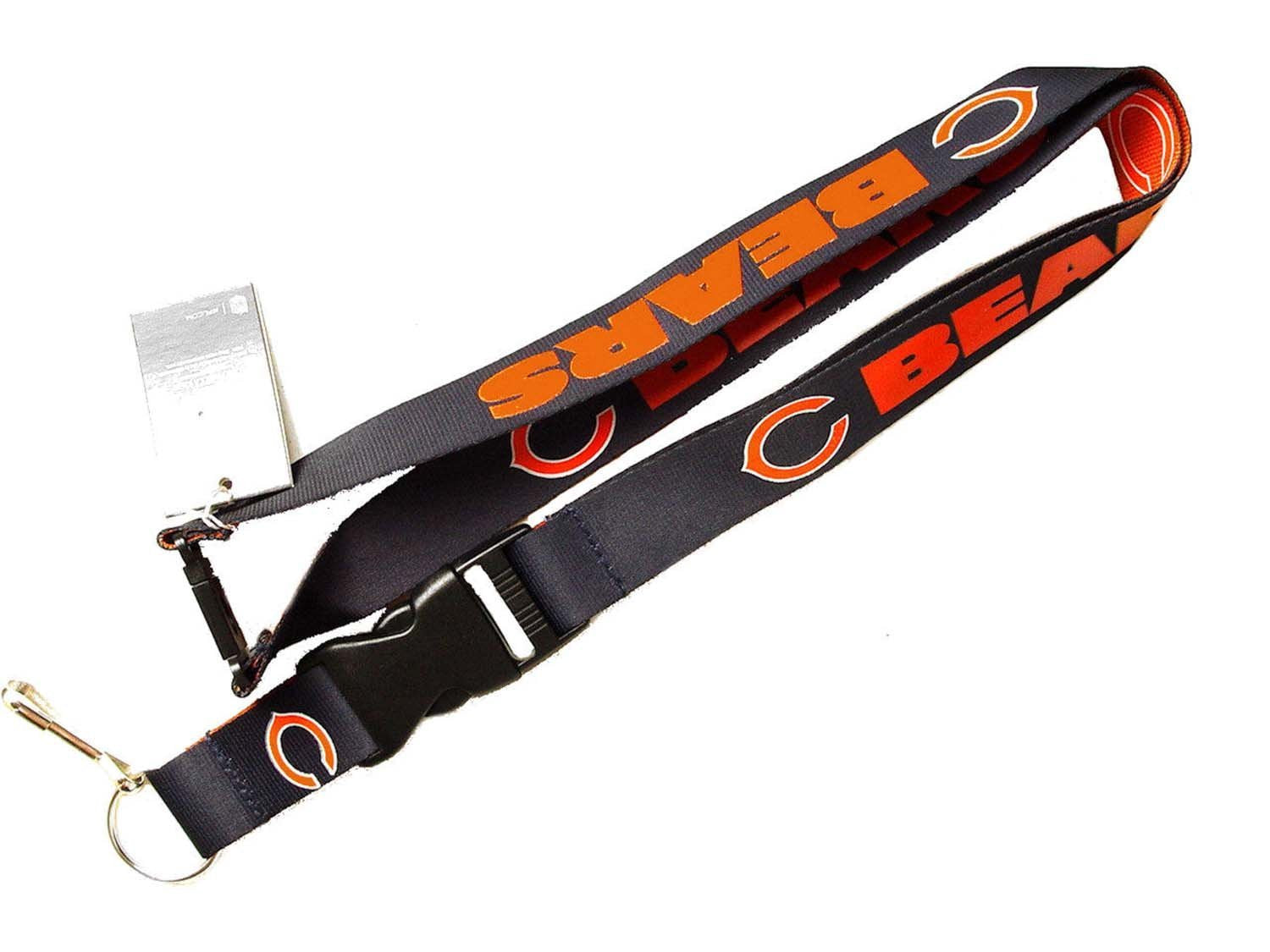 Aminco Nfl Chicago Bears Reversible Lanyard, Team Colors, One Size (Nfl-Ln-162-16)