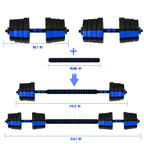 Vivitory Dumbbell Sets Adjustable Weights, Free Weights Dumbbells Set With Connector, Non-Rolling Adjustable Dumbbell Set, Weigh