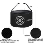 Asenver Black Golf Impact Bag Silent Golf Swing Trainer Golf Smash Bag Portable Power Hitting Bag Golf Training Aid