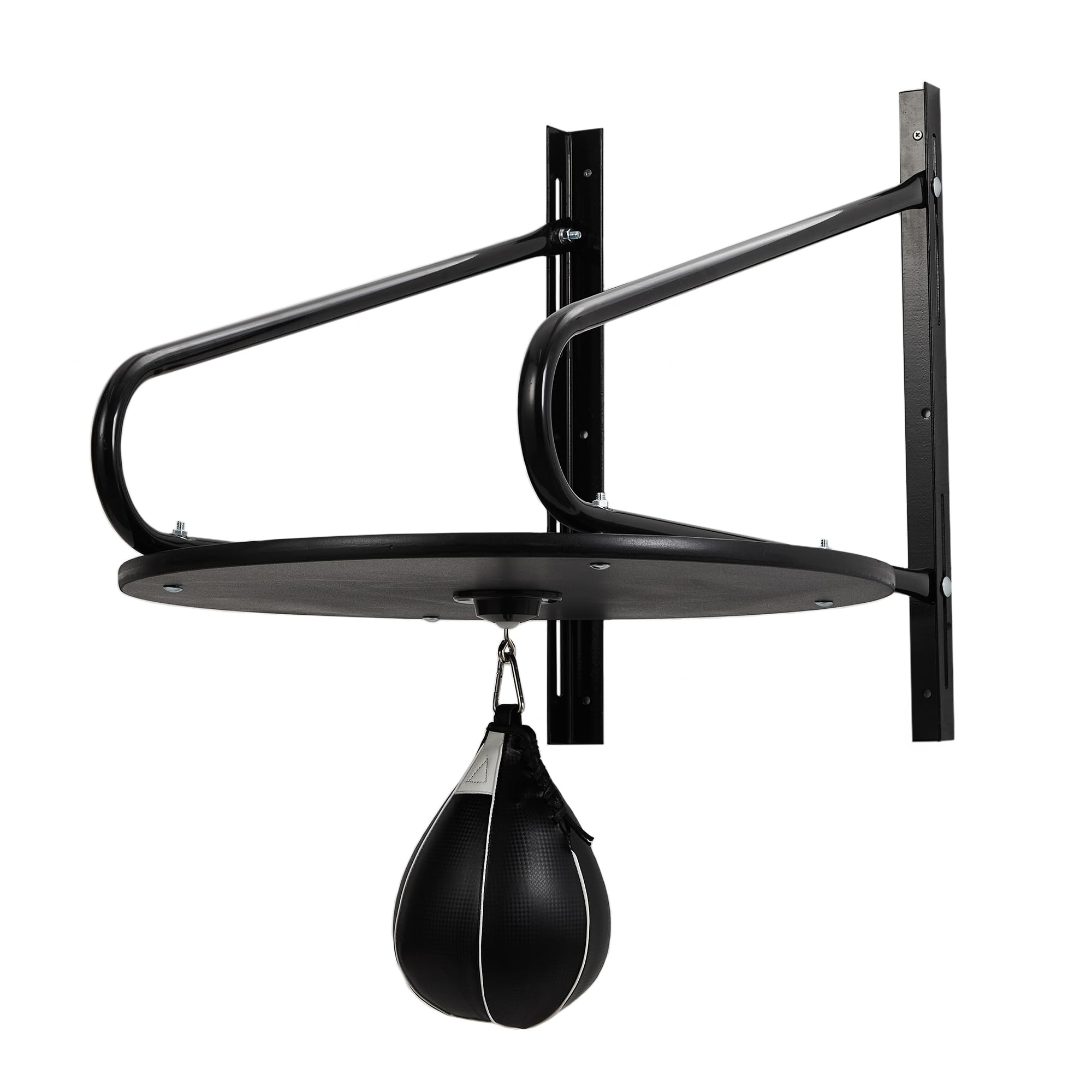 Heavy-Duty Adjustable Speed Bag Platform, 24-Inch Wall Mount Boxing Kit with 360 Swivel for Professional Home Gym Training