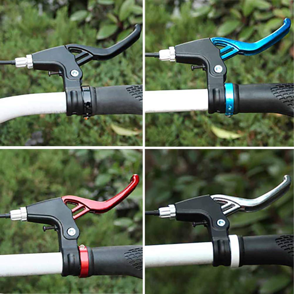 Lomodo 6 Pieces Bicycle Brake Accessories Including 2 Pack Aluminium Alloy?Brake Levers (2.2 Cm In Diameter) And 2 Pair V Brake