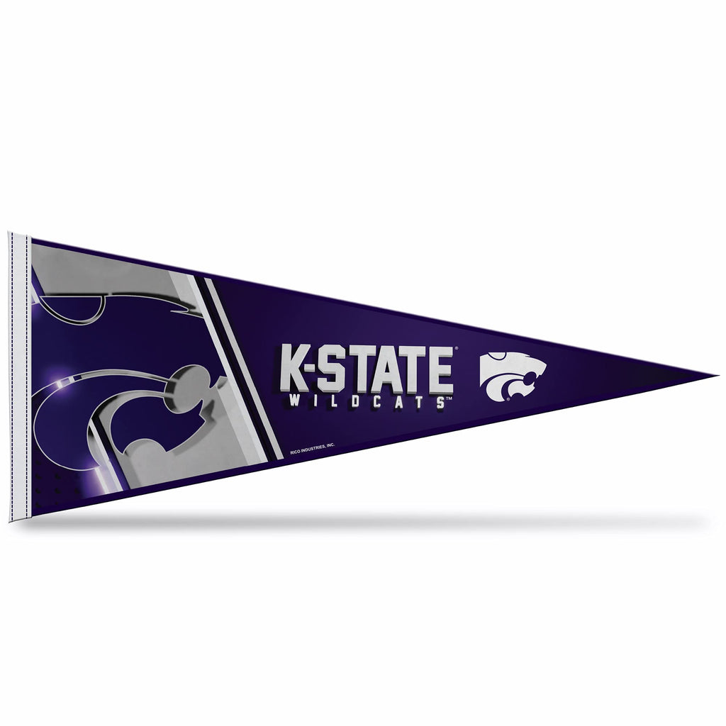 Rico Industries Ncaa Kansas State Wildcats - Ksu Primary 12'' X 30'' Felt Wall D  Cor Pennant - Great For Home/Bed Room/Man Cave