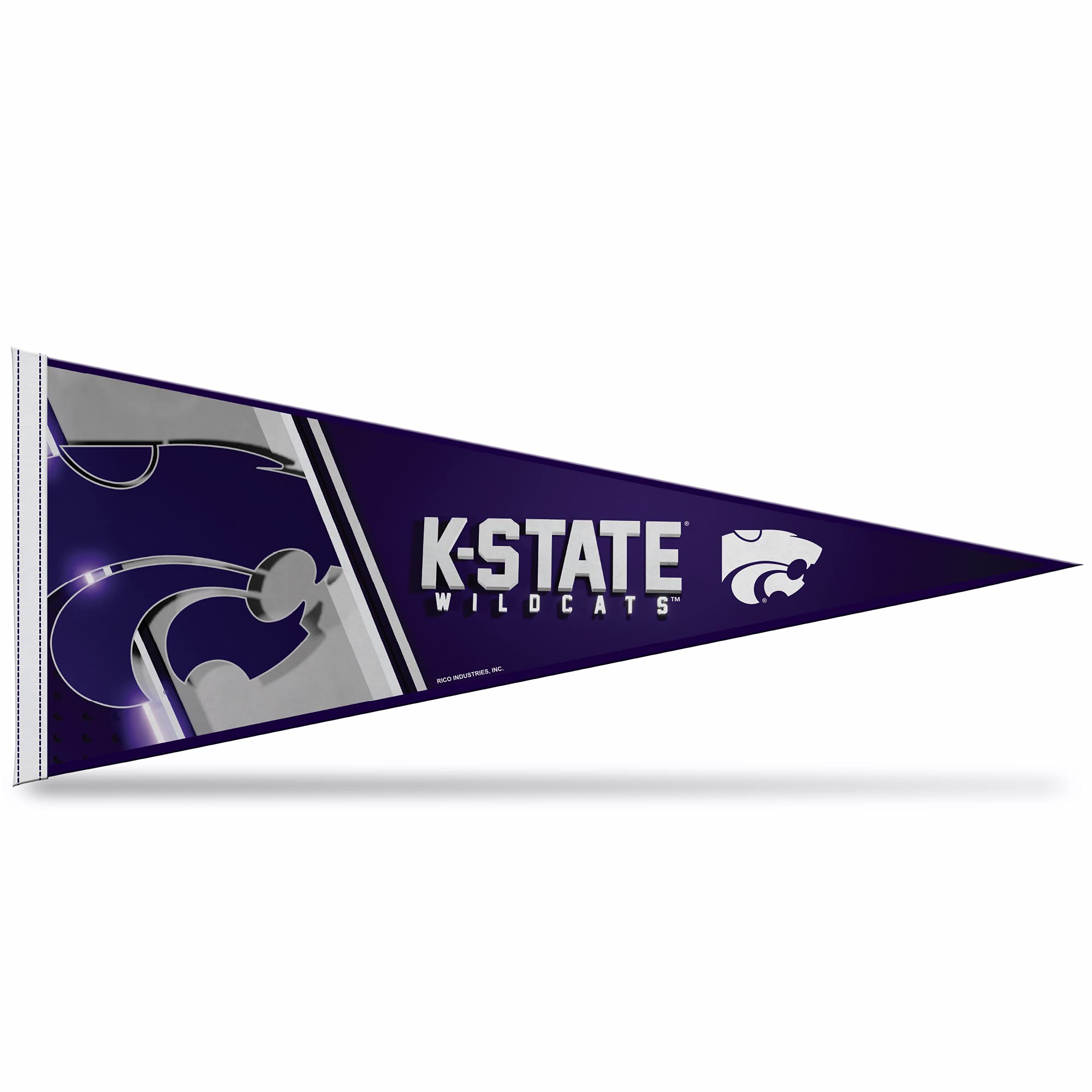 Rico Industries Ncaa Kansas State Wildcats - Ksu Primary 12'' X 30'' Felt Wall D  Cor Pennant - Great For Home/Bed Room/Man Cave