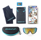Eazyrun 24K Gold Small Narrow Polarized Sports Sunglasses For Men Women, Youth Baseball Shield Ski Pit Vipers