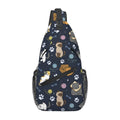 Nmbvcxz Cute cat Sling Bag for Women Men Crossbody Sling Backpack Casual Travel Hiking Daypack Chest Shoulder Bags