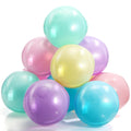 MiniInflat 12 Pcs Inflatable Beach Balls Bulk Macaron Color Jumbo Large Beach Balls Pool Game Toys for Summer Swimming Party Gam