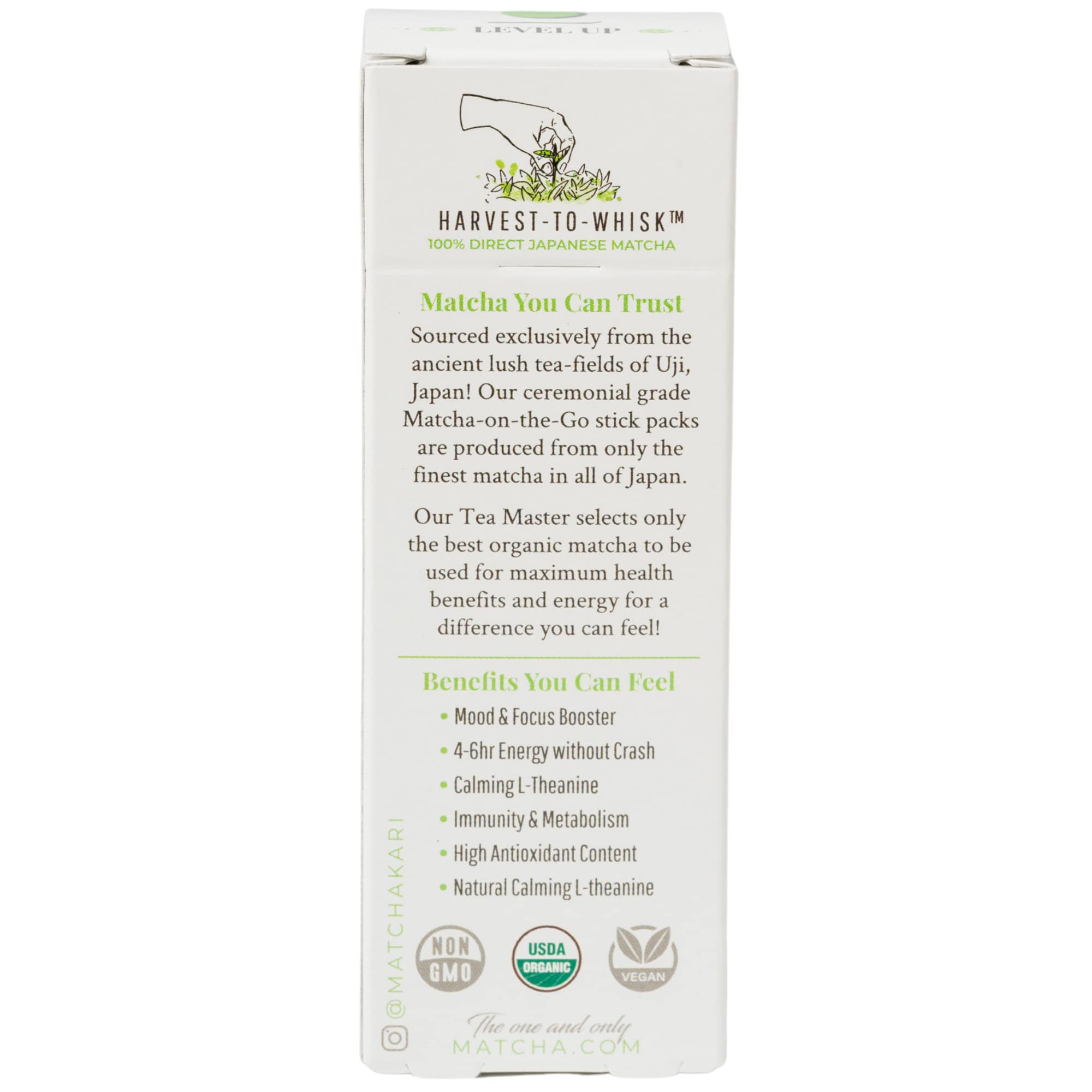 Dr Weil Matcha Kari Superior Japanese Matcha Green Tea Sticks - Organic Ceremonial Grade Powder Single Serve Packets - 15 Gram I