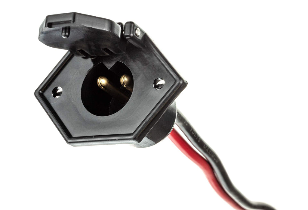 Motorguide 8M4000954 Trolling Motor Power Receptacle, 2-Prong 12V, 24V Or 36V Trolling Motors, For Bow-Panel Installation