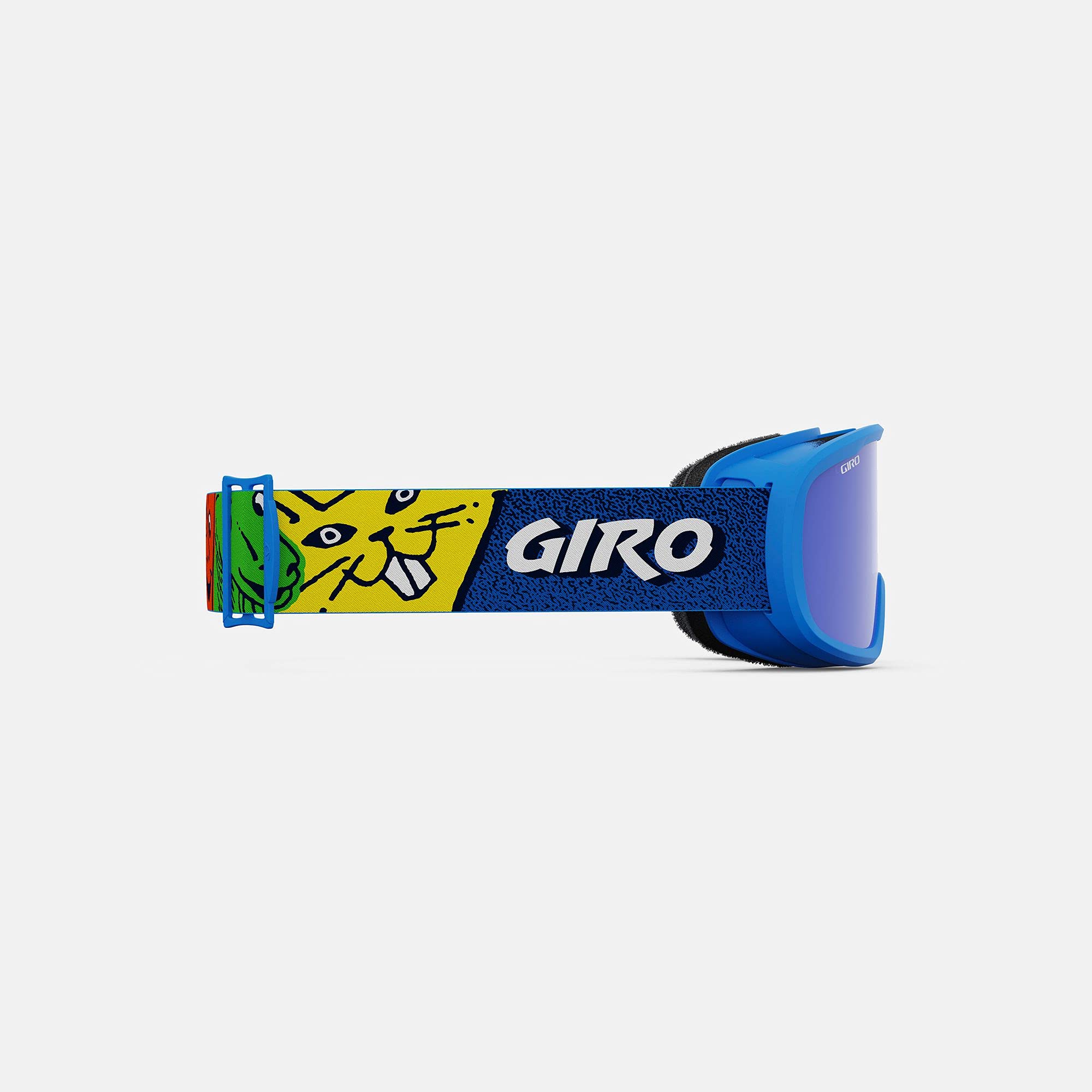 Giro Buster Kids Ski Goggles - Snowboard Goggles For Youth, Boys, Girls- Blue Faces Strap With Grey Cobalt Lens