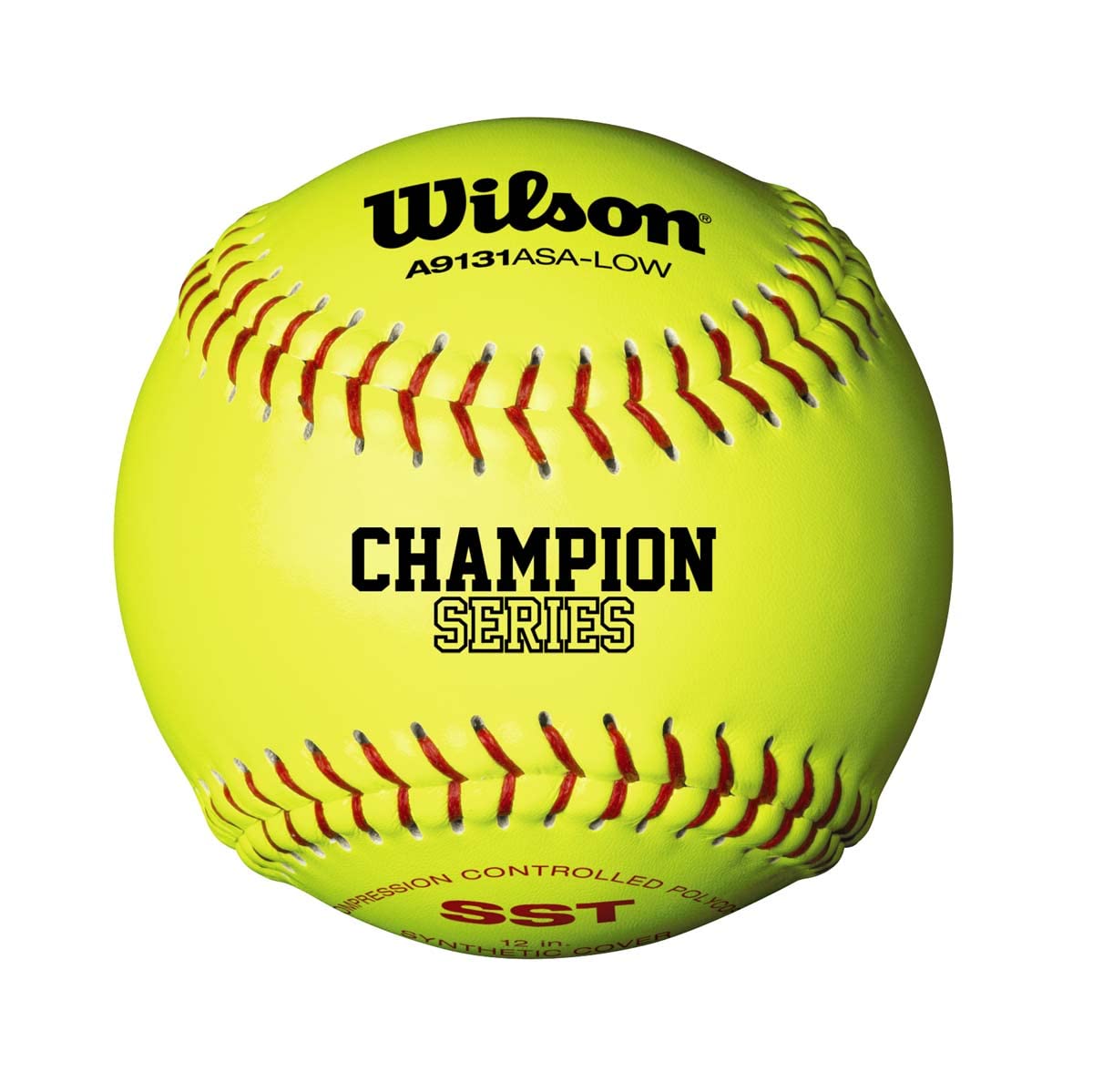 WILSON ASA Synthetic Leather Polycore Softballs 1 Dozen