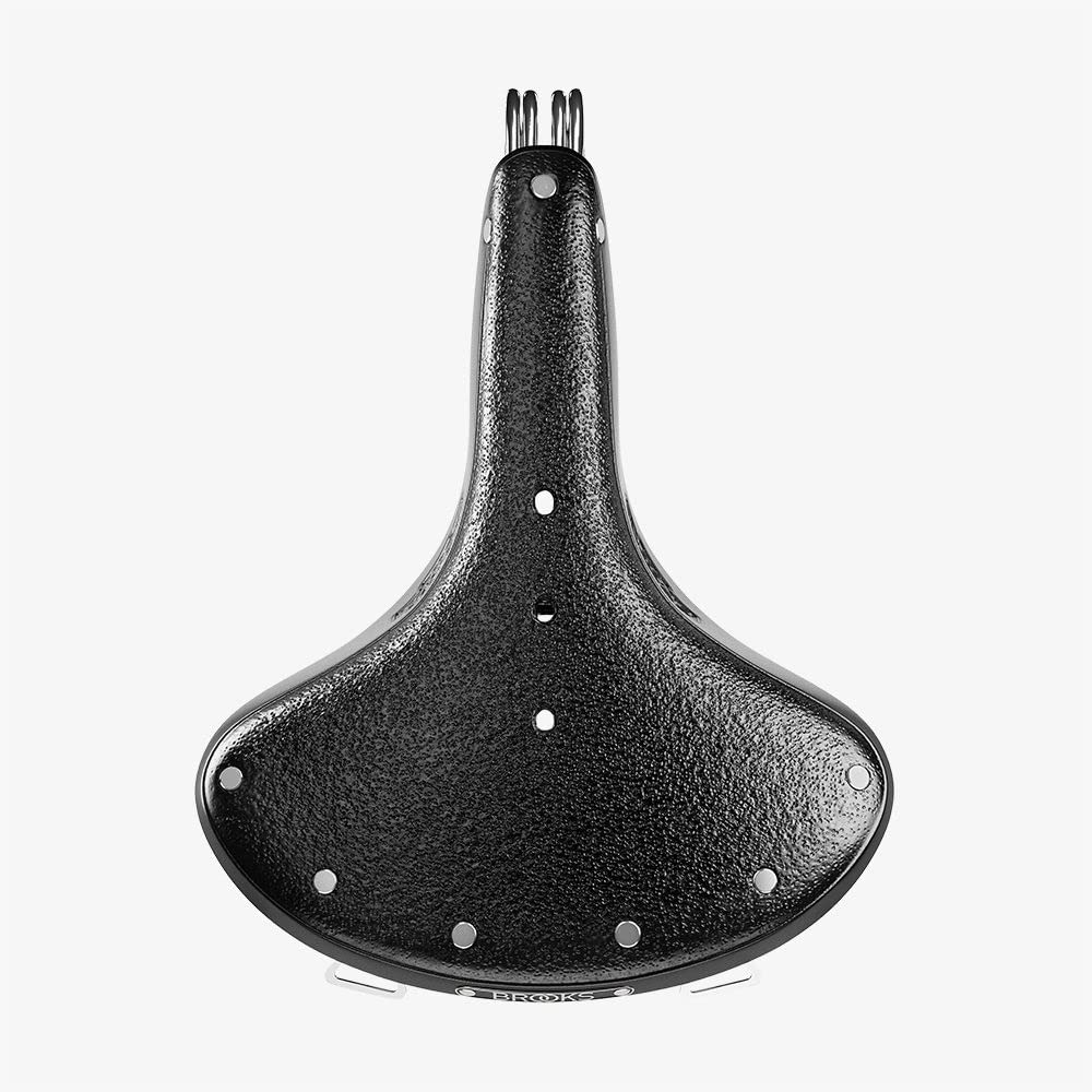 Brooks Saddles B33 Bicycle Saddle With Clamp (Chrome Rails, Black)