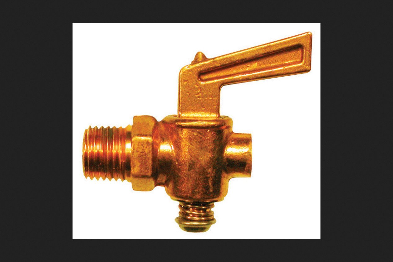 Jmf Drain Valve 1/4'' Mpt Steel Bulk 30 Psi