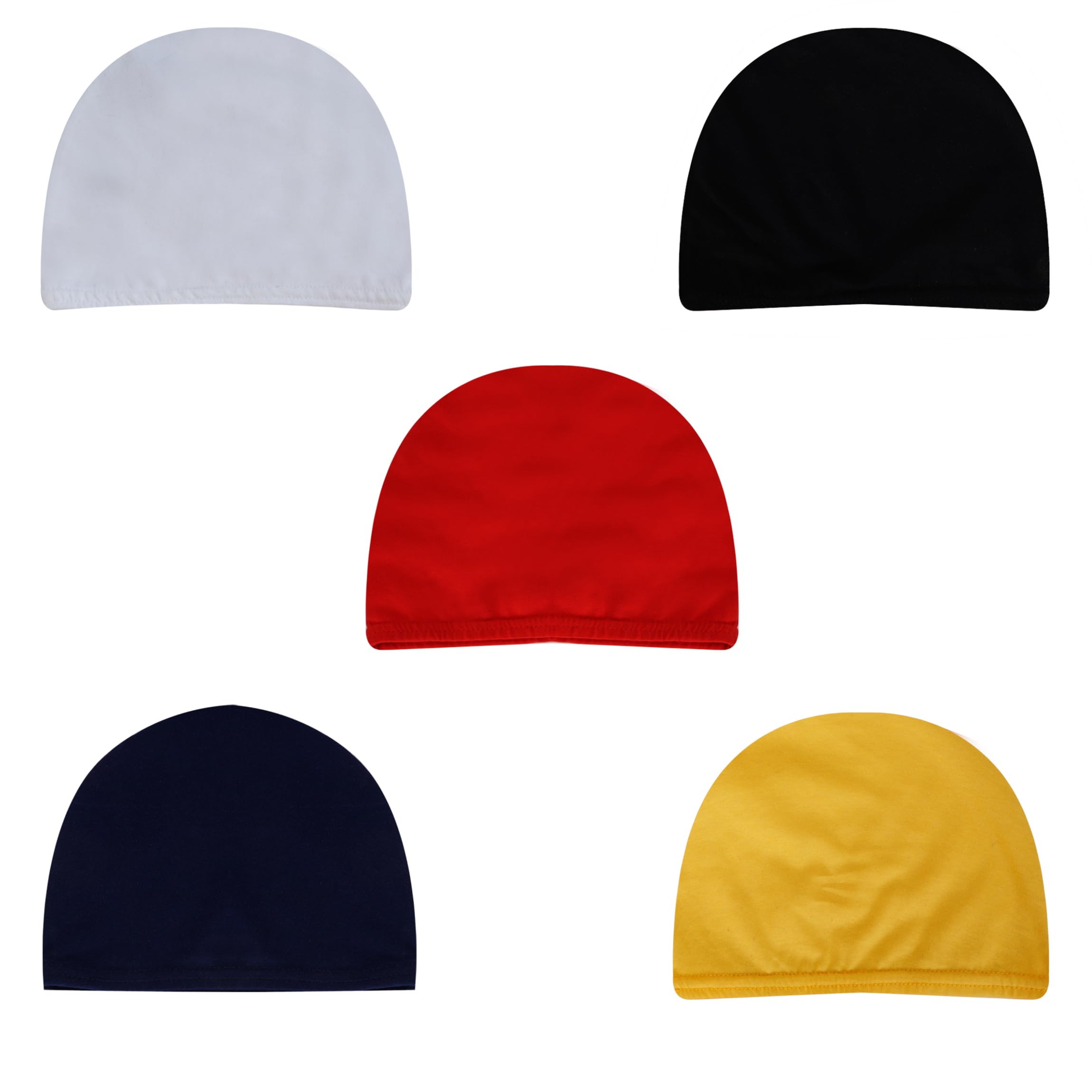 Viruksham Unisex Cotton Skull Cap & Helmet Cap Red