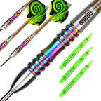 One80 90% Tungsten Steel Tip Darts Sets Chameleon, Night Hunter Professional Darts Set (Cr 23G)