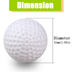 Kofull Golf Practice Balls, Hollow Golf Plastic Balls For Indoor Training -Pack Of 50 Pcs (White)