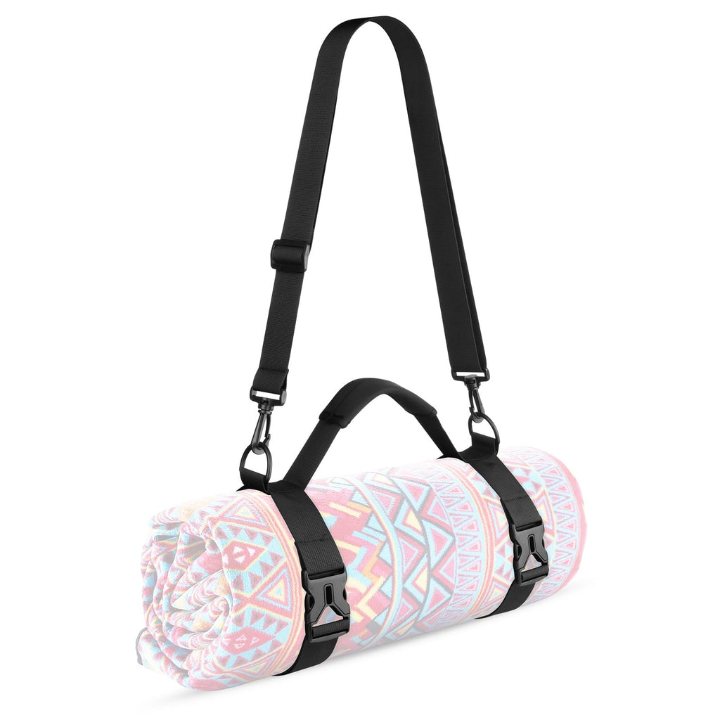 Cosmos Portable Yoga Mat Strap Mat Sling Picnic Blanket Strap With Adjustable Shoulder Strap & Handle For Festivals Picnics Camp
