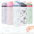 Kaitiaki Bows Stickers For Custom Owala Accessories  Cute Tumbler Decals, Fits Urban Outfitters Owala Bottles (Ocean Breeze Bow