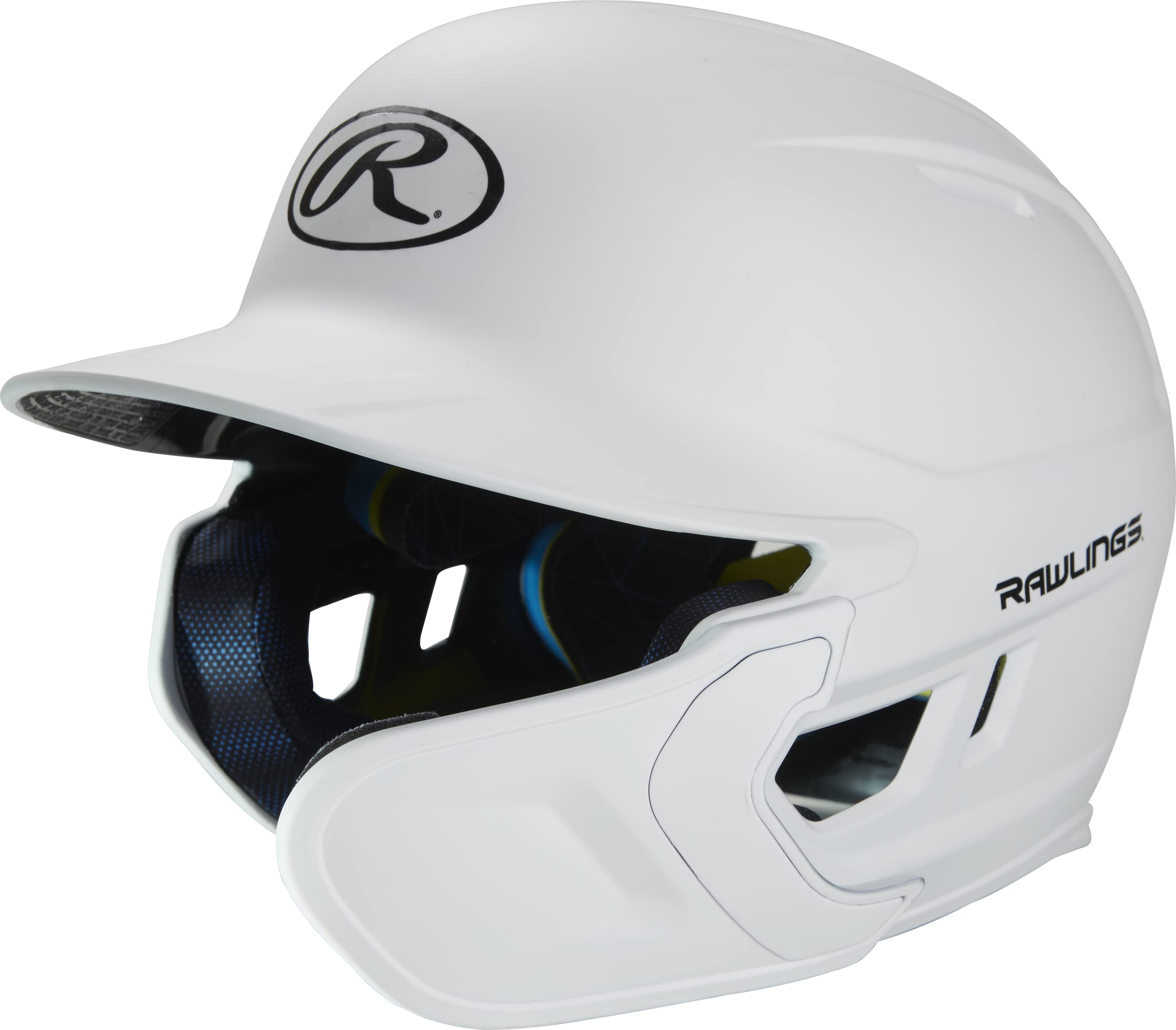Rawlings | MACH ADJUST Batting Helmet with Extension Flap | Right Hand Batter | Junior (6 3/8 - 7 1/8) | Matte White