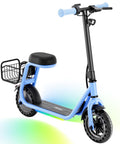 Hiboy Q2 Lite Electric Scooter with Seat for Kids Ages 4-10 - UL Certified, Up to 9.3 MPH with 100W Motor, 3-Speed Adjustable, R