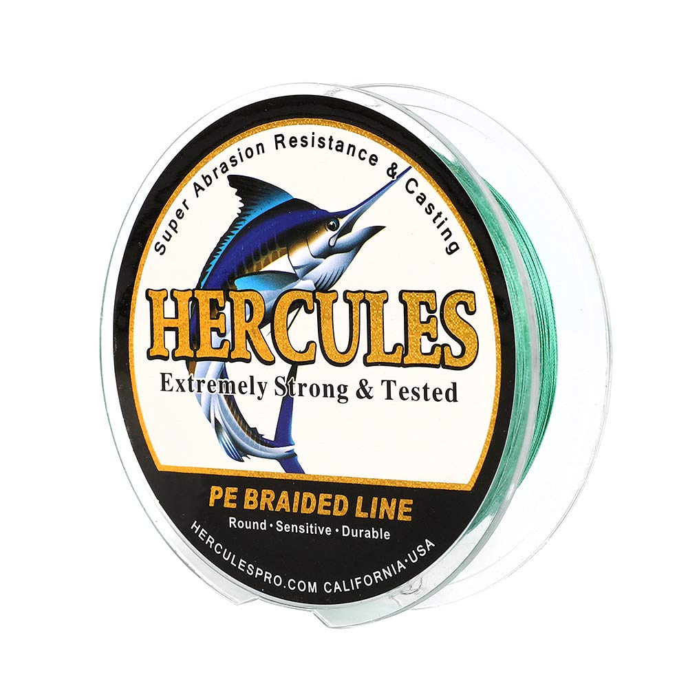 HERCULES Super Cast 300M 328 Yards Braided Fishing Line 10 LB Test for Saltwater Freshwater PE Braid Fish Lines Superline 8 Stra
