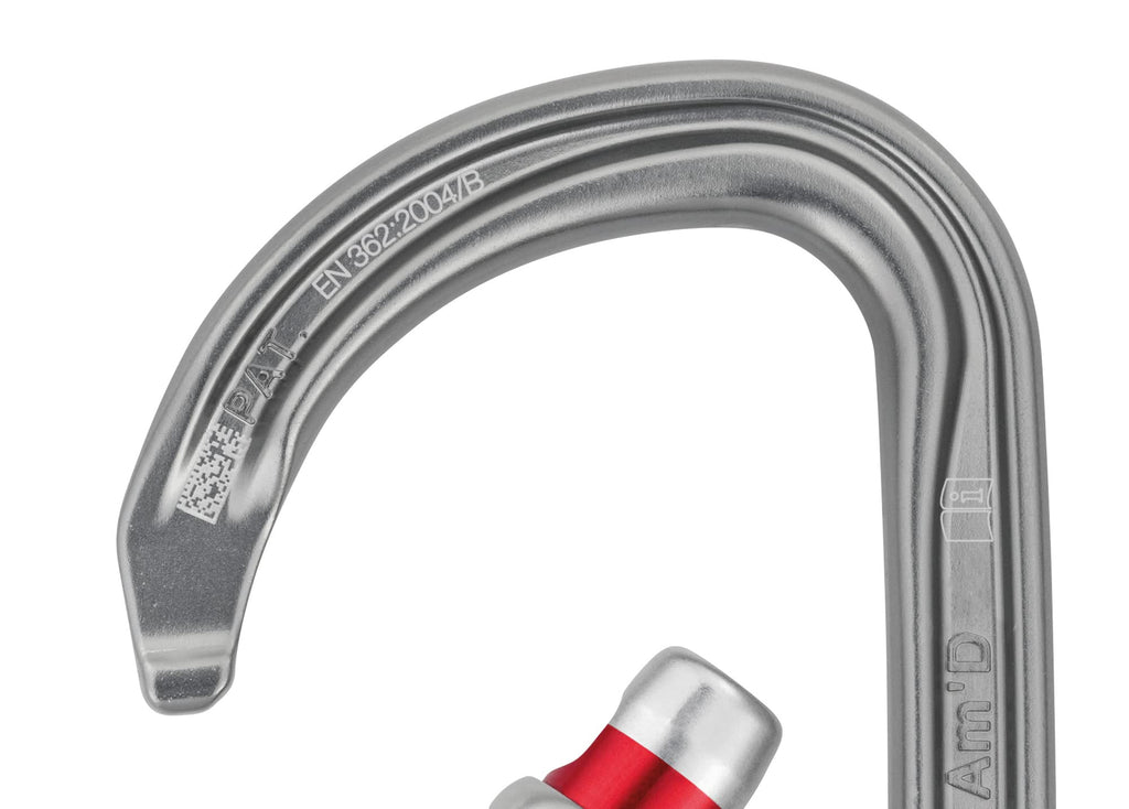 Petzl, Amd Carabiner, Gray, Triact-Lock