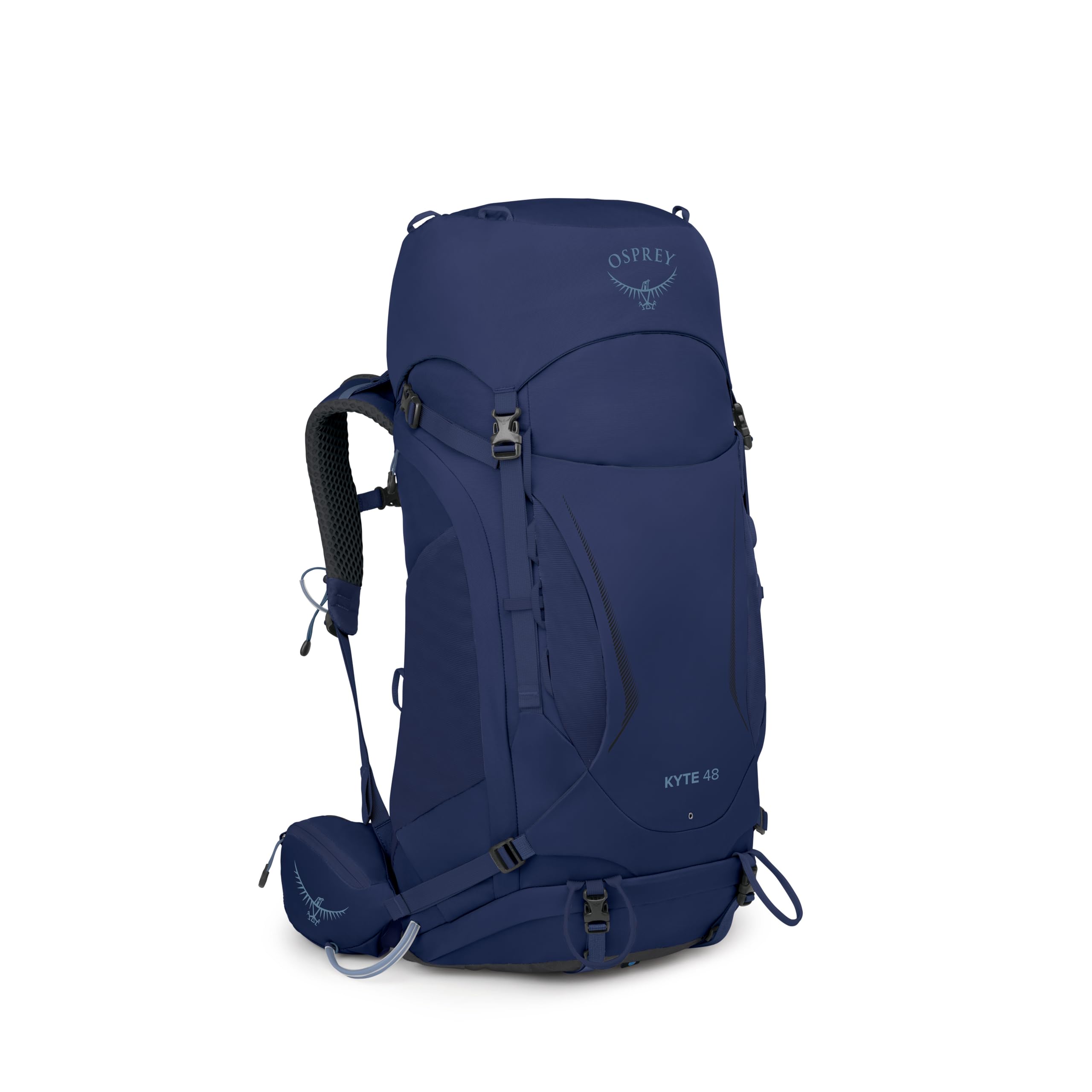 Osprey Kyte 48L Womens Backpacking Backpack - Hiking & Camping Bag with Waterproof Raincover, Serenity Blue, X-Small/Small