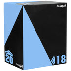 Yes4All 3 In 1 Foam Plyometric Jump Box Jump Training & Conditioning-Plyo Jump Box For Jump Training Fitness Workout Exercise -