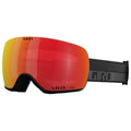Giro Article II Asian Fit Ski Goggles - Snowboard Goggles for Men & Women - Black/Grey Flow Strap w/VIVID Ember/VIVID Infrared L