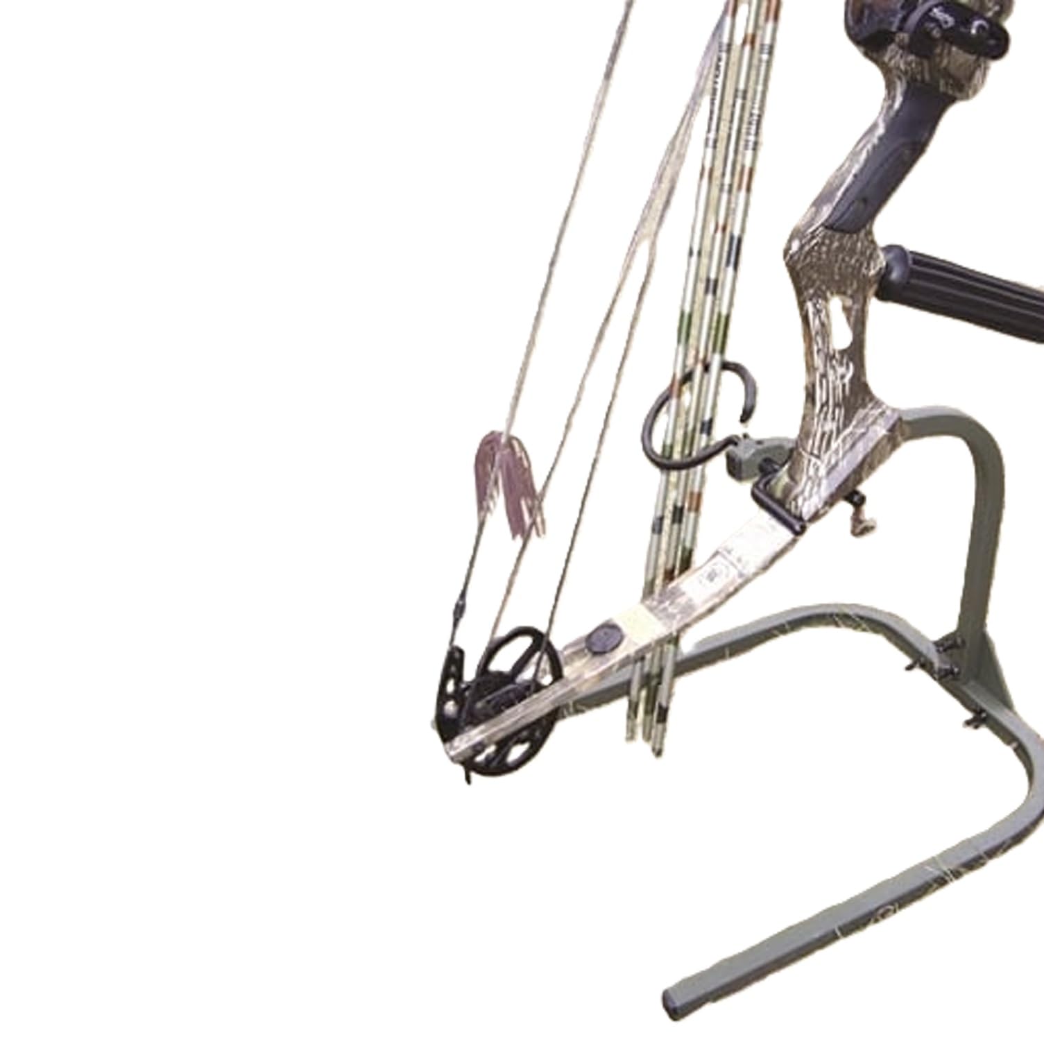 Hme Lightweight Durable Portable 360-Degree Rotating Tool-Free Setup Archer'S Practice Bow Stand With Arrow Ring Included