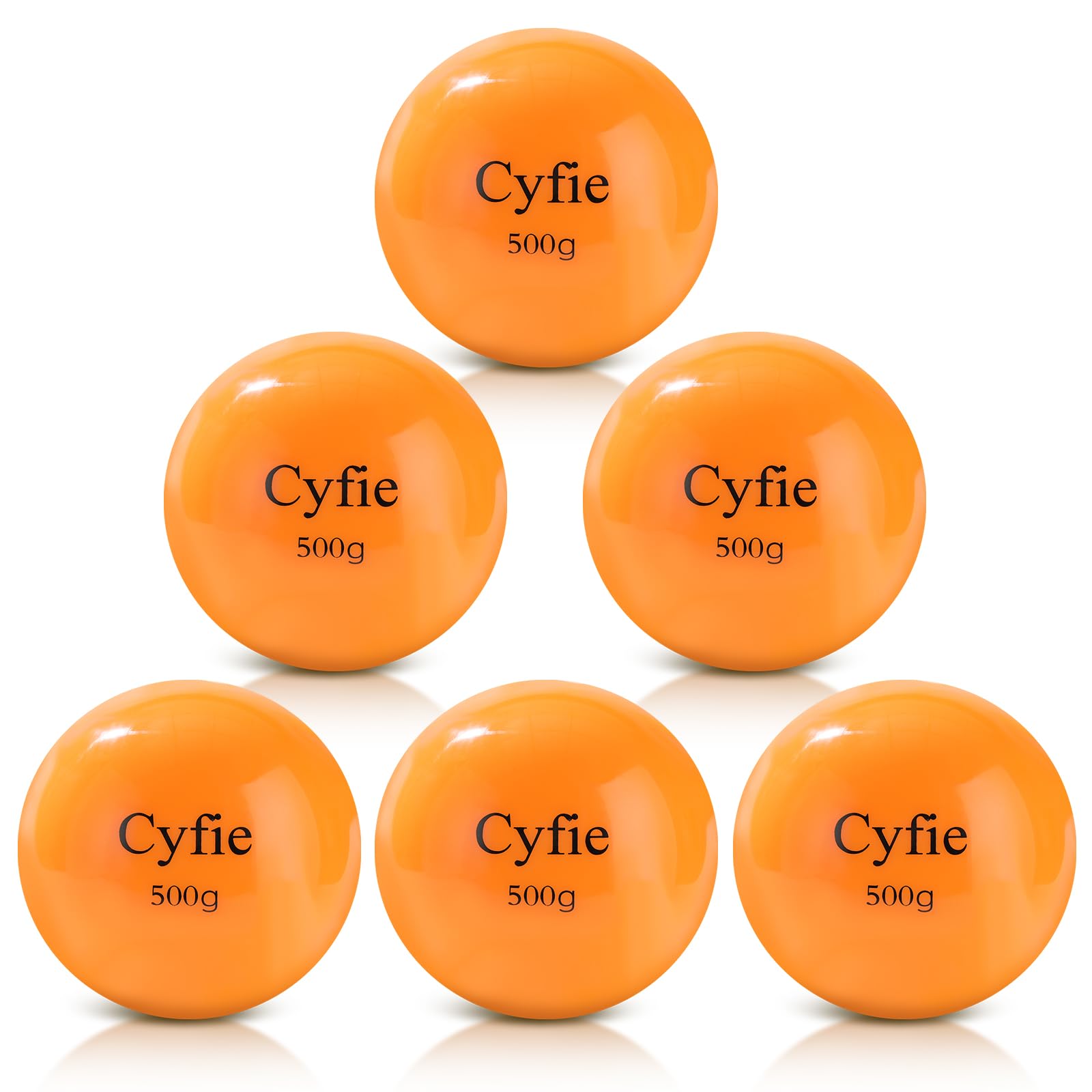 Cyfie 6-Pack Weighted Balls, Weighted Softballs Baseballs for Hitting Training, Baseball Softball Batting Trainers, Heavy Balls 