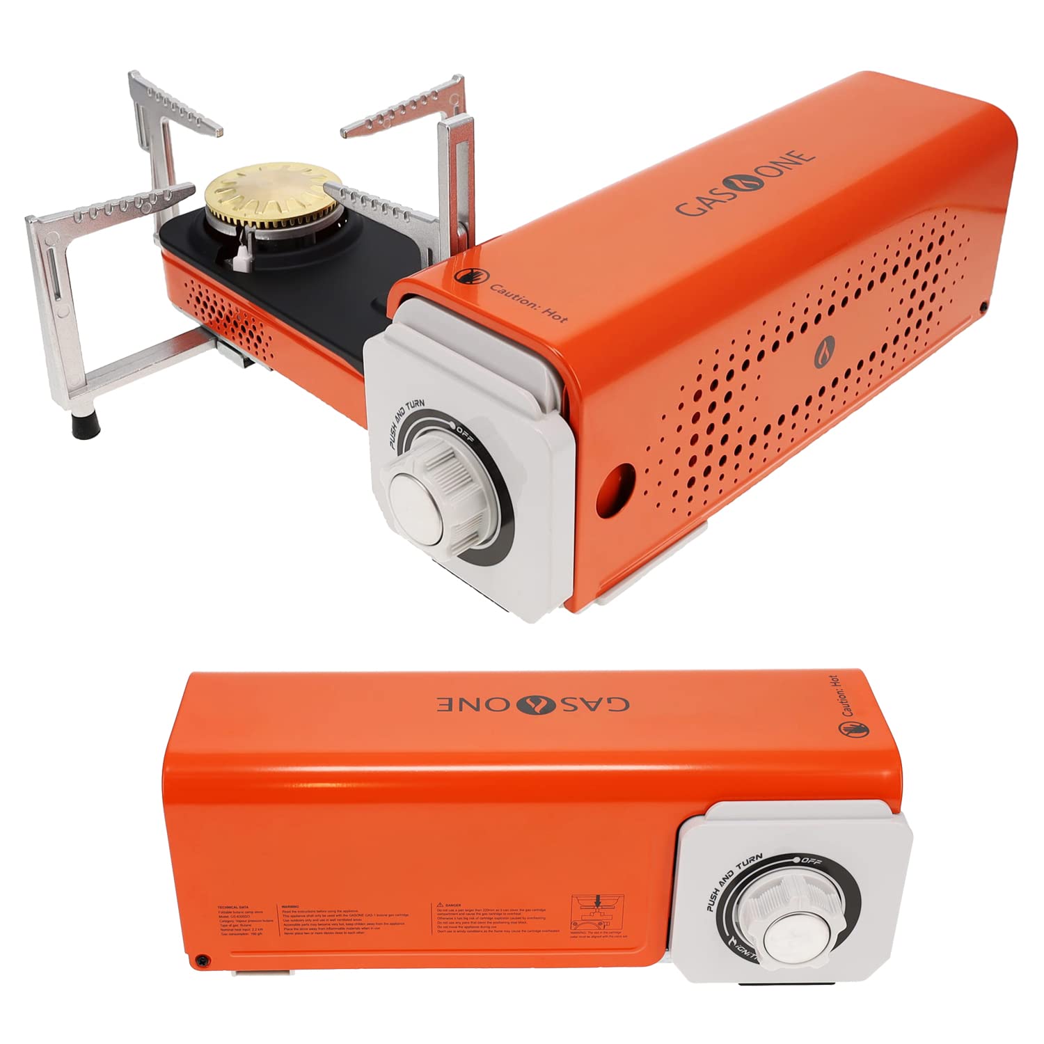 Gasone Gs-8300 - Camp Stove Compact Butane Stove With Carrying Case - Foldable Portable Stove